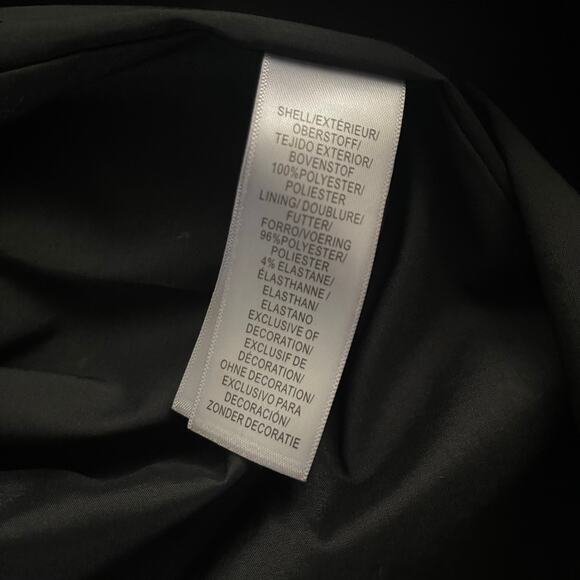 Aidan by Aidan Mattox Crepe Crochet Lace Gown Womens 0 Black Cutout Maxi Dress - Picture 6 of 12